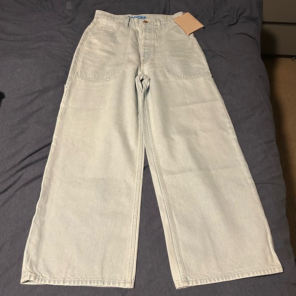 Mother (snacks) High Waisted Smoothie Carpenter Ankle Jeans - Picture 5 of 9